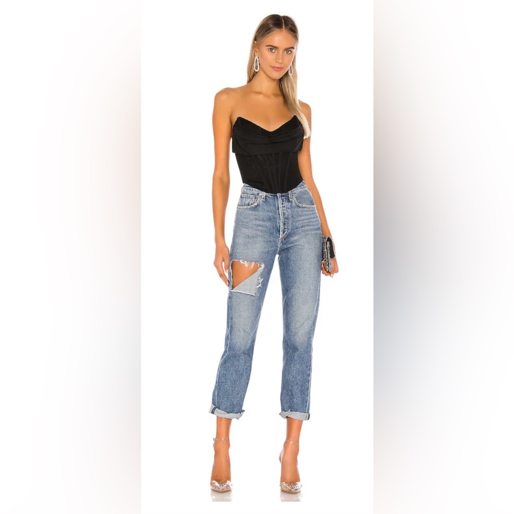 Revolve Hailee Bustier Top in Black - Size Small